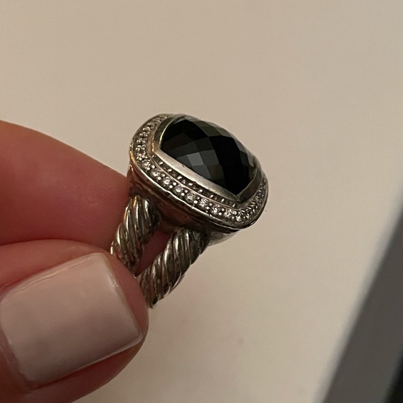 David Yurman Black Onyx Albion Ring - Picture 3 of 7